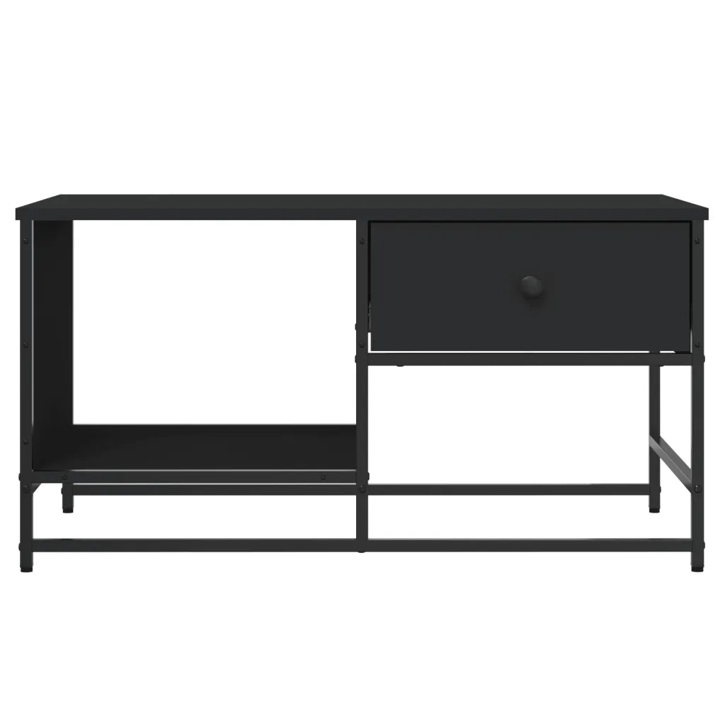 Tavolino da salotto | Tavolino da caff¨¨ | Tavolino da Soggiorno Nero 85,5x51x45 cm in Legno Multistrato