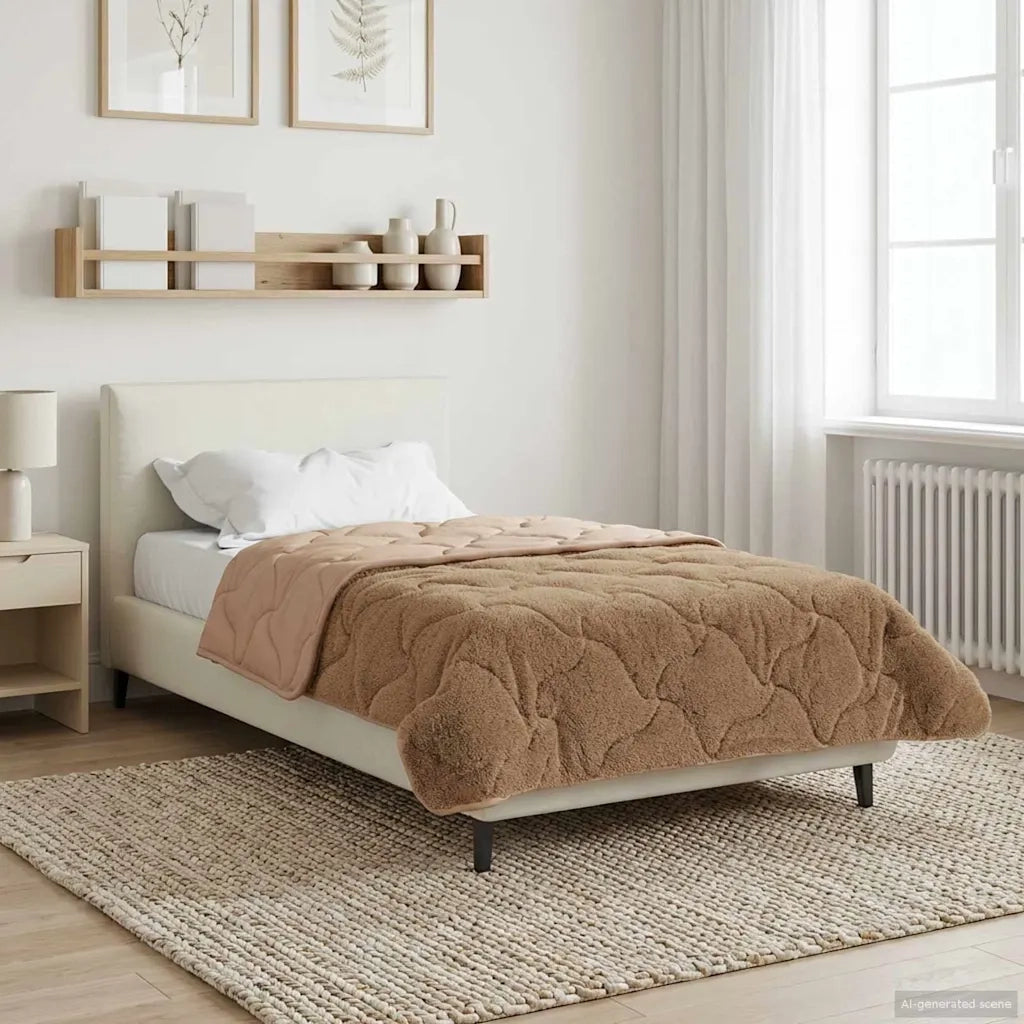 Duvet Invernale Talpa 155 x 200 cm Microfibra e Fleece Teddy 42026351