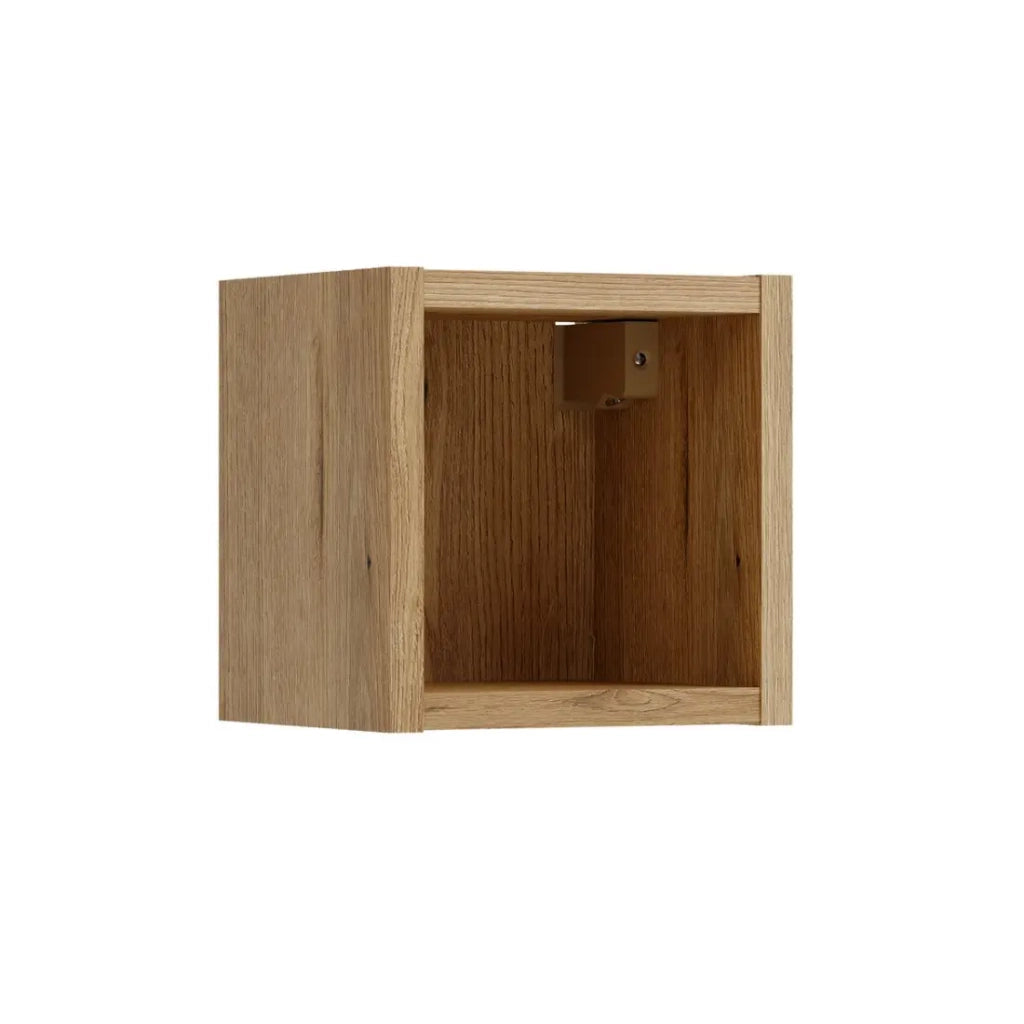 Cubo di arredamento bagno VANO 20 cm quercia sospeso con nicchia