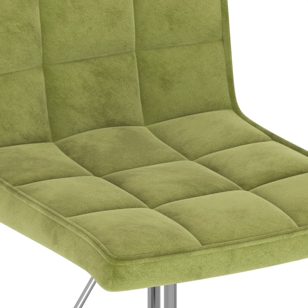vidaXL Sedie da Pranzo Girevoli 4 pz Verde Chiaro in Velluto