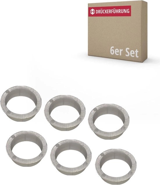 Geleida per porte - guaina di supporto in plastica - 6 pezzi - bianco