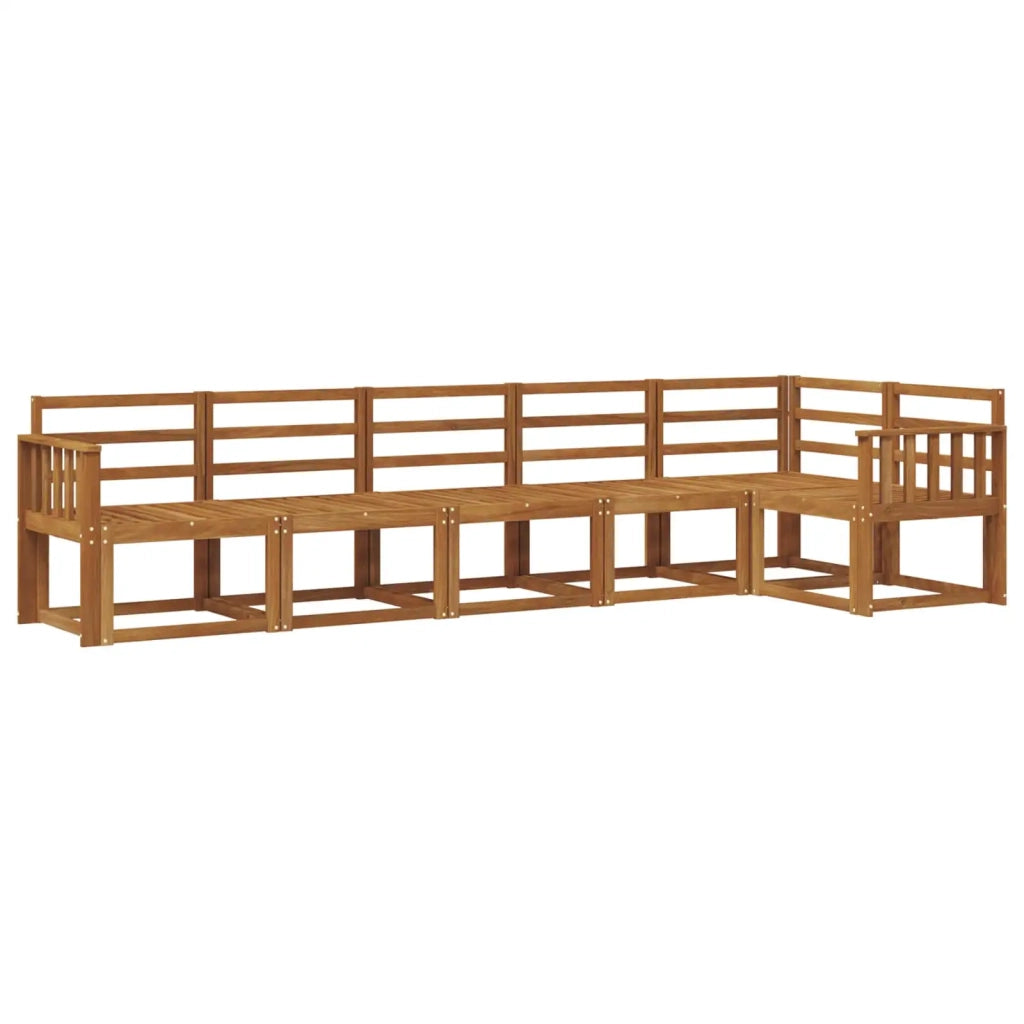 Set di divani da esterno 6 pcs Naturale