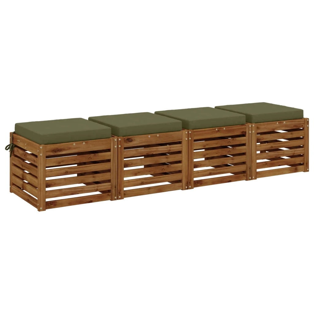 Cuscini per Sedia in 4 Pezzi SOEST 4 pz 100% Poliestere 944382