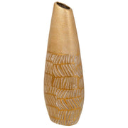 Vaso in ceramica dorata 12x7x35h