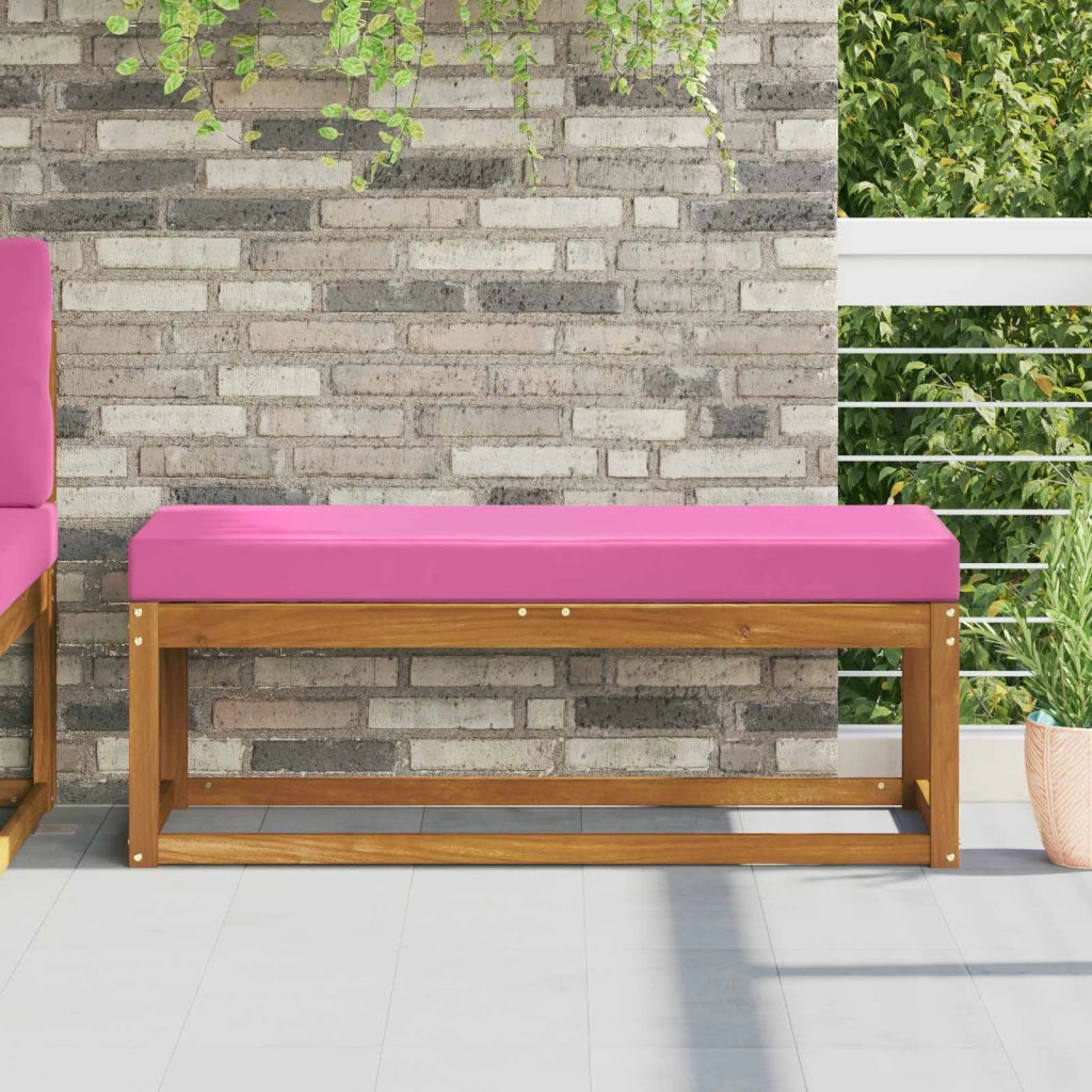 Cuscino da Sedia Esterno Rosa 111,5 x 40 x 8 cm 100% Poliestere