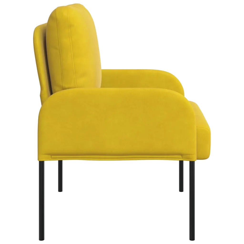 Divani con cuscino 55cm Giallo Legno compensato