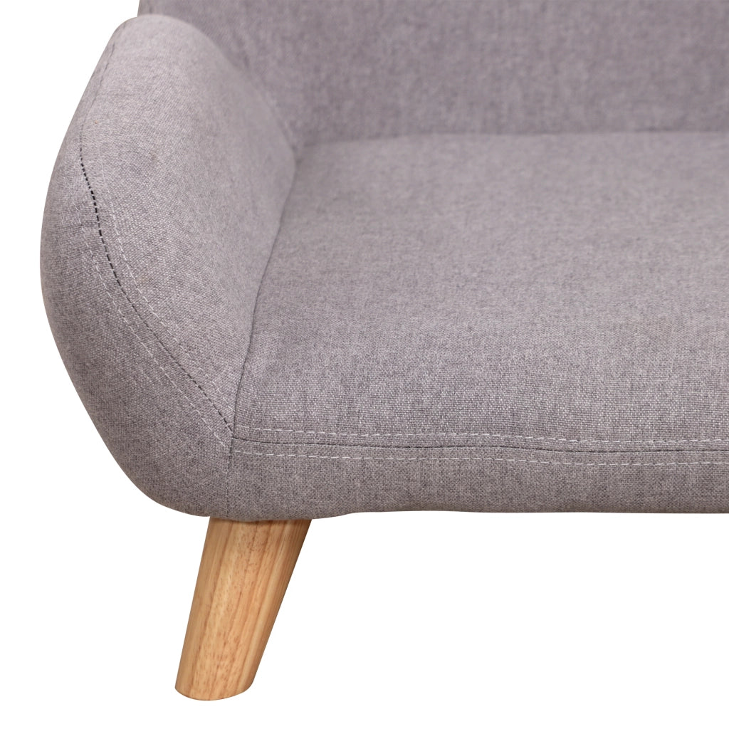 Divano per cani e animali domestici ¨C Zephmum ¨C Tessuto grigio 72x44x31 cm
