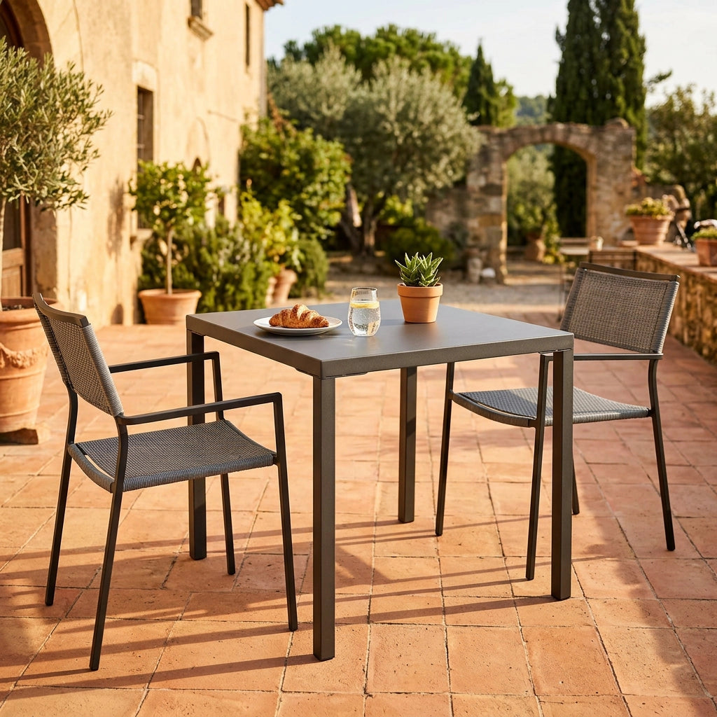 Tavolo da Giardino Quadrato cm 80x80 - CHAD