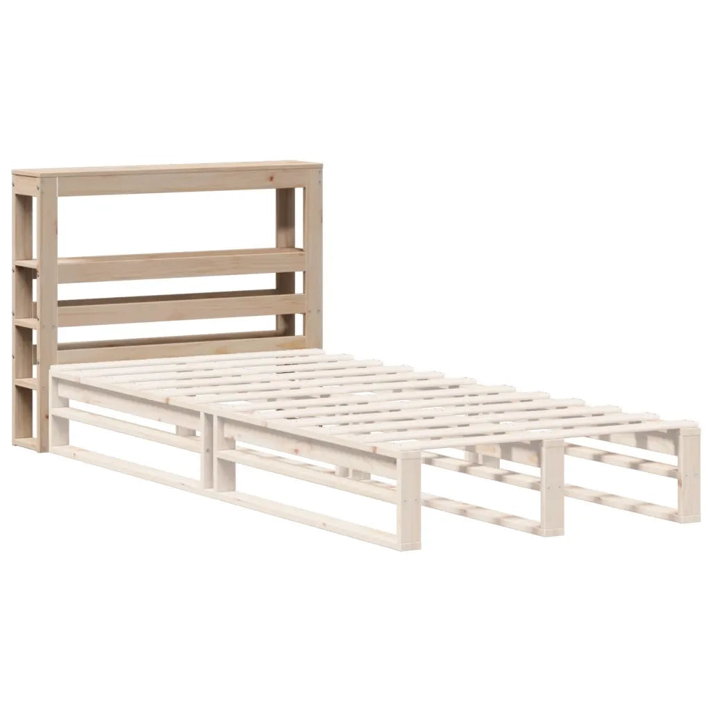 Testiera con Ripiani 75 cm in Legno Massello di Pino
