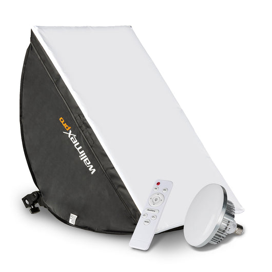 Softbox 40x60cm 60W Bi Color LED I Potente luce continua con diffusore e telecomando I Temperatura colore da 3.000 a 6.000 K I Per foto e video professionali