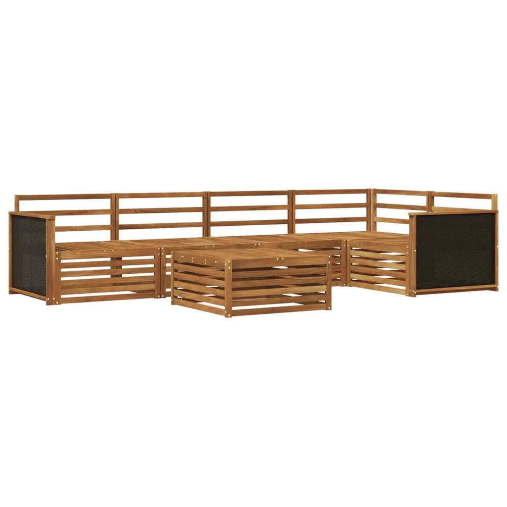 Set di divani da esterno 6 pcs Naturale 79 x 79 x 37 cm 3383372