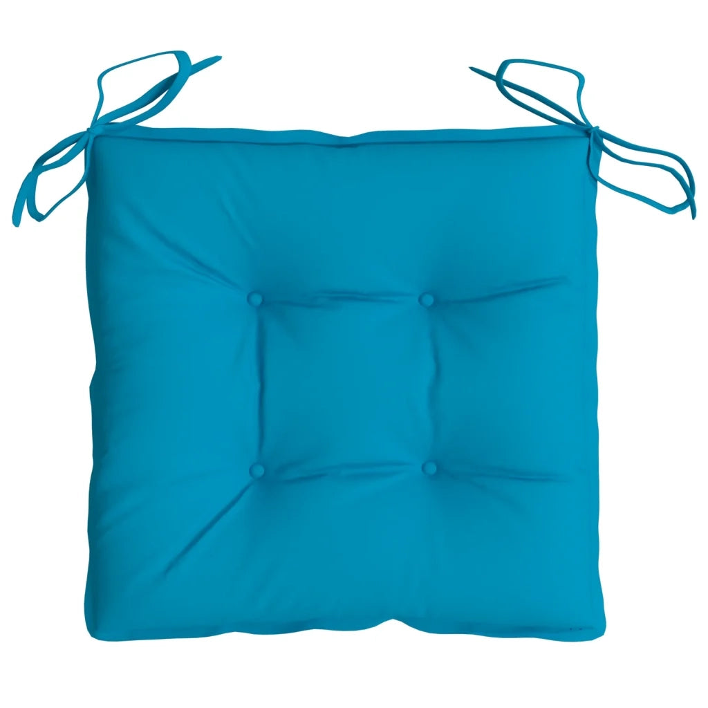 Cuscini per Sedia 2 pz Azzurro 40x40x7 cm in Tessuto Oxford