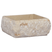 Lavandino-Lavello Crema 30x30x13 cm in Marmo