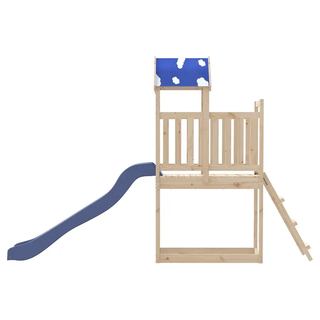 Set da Gioco da Esterno in Legno Massello di Pino