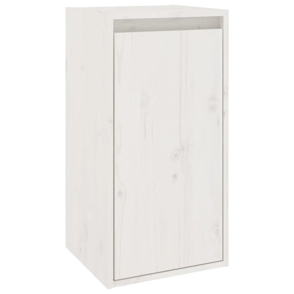 Mobili Porta TV 6 pz Bianchi in Legno Massello di Pino 3100235