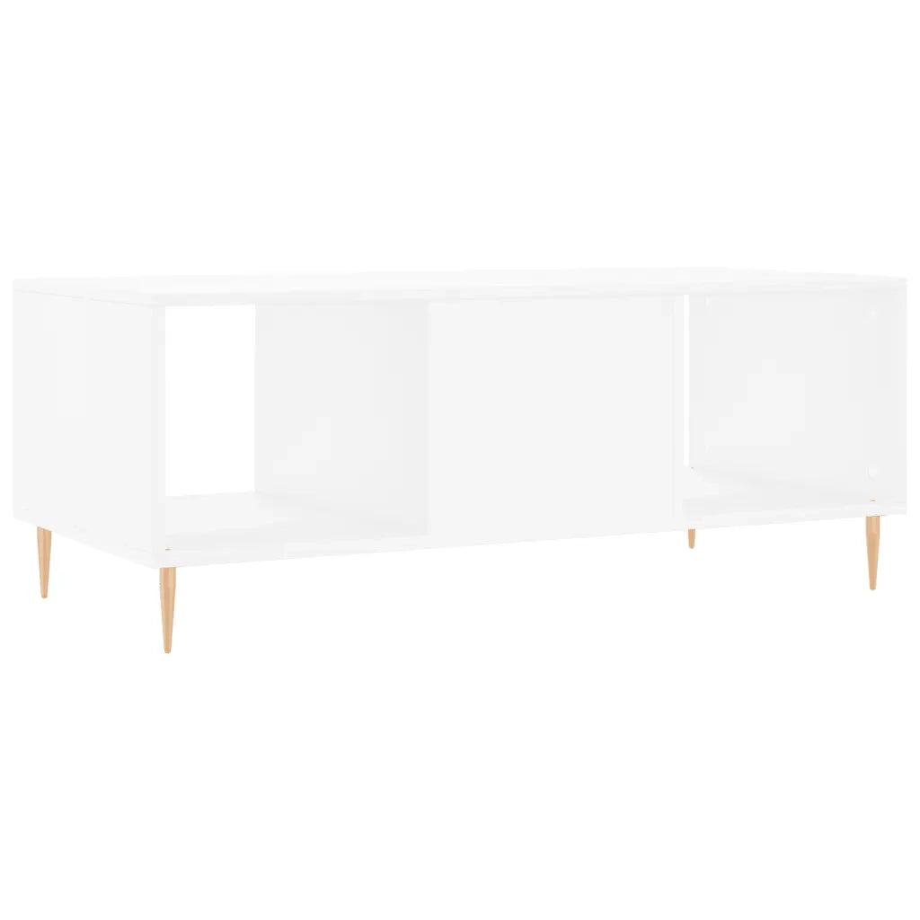 Tavolino da Salotto Bianco 102x50x40 cm in Legno Multistrato 829284