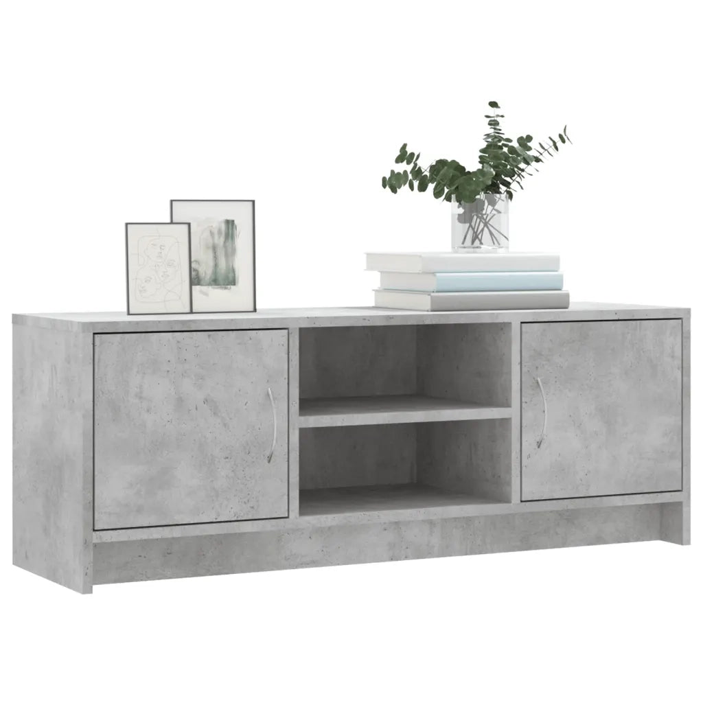 Mobile Porta TV Grigio Cemento 102x30x37,5 cm Legno Multistratocod mxl 120091