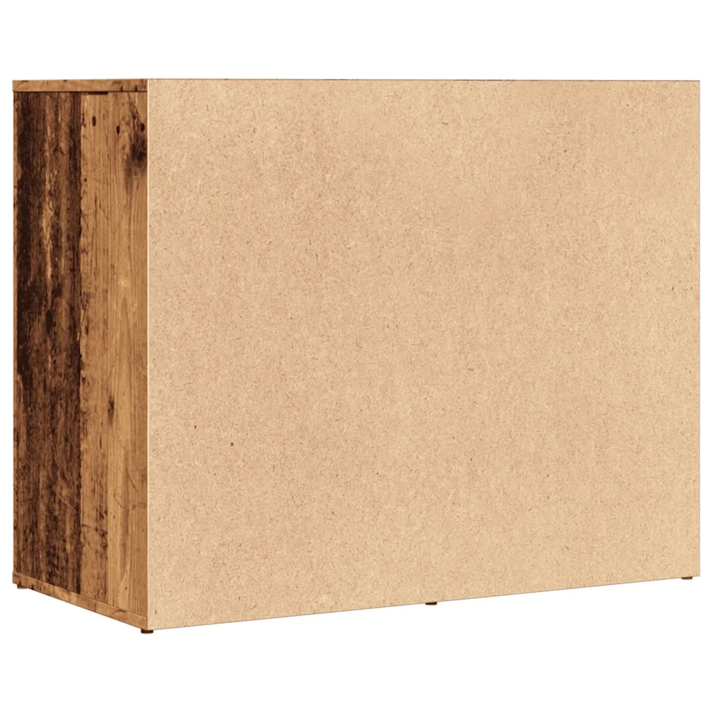 Armadietto per Cosmetici Legno Antico 80x40x65 cm in Truciolato 857031