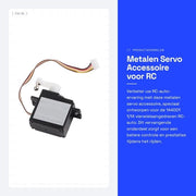 Accessorio di servo per migliorare le prestazioni - Compatibile con 144001 - Componenti RC per auto - Motore a stecca metallica - Sostituzione senza giunti - Modello auto