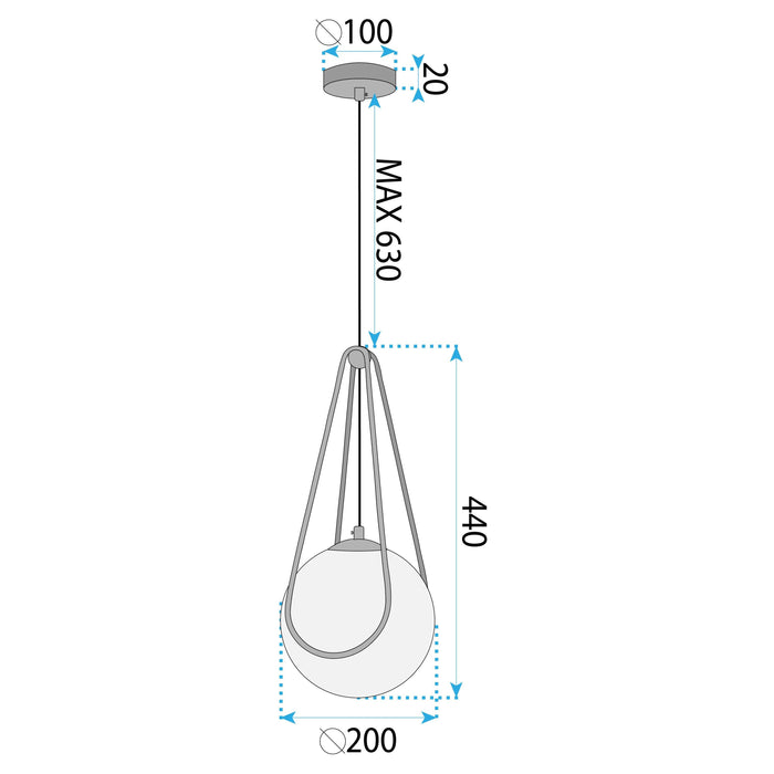 Lampada Da Soffitto APP1793-1CP 20cm Gold