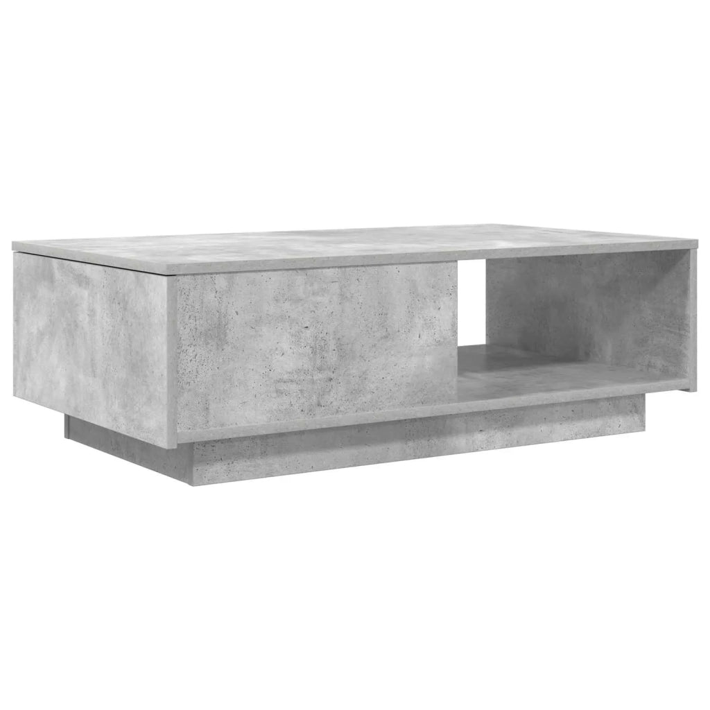 Tavolino da salotto con cassetto Grigio cemento 95 x 55 x 31 cm 8000183