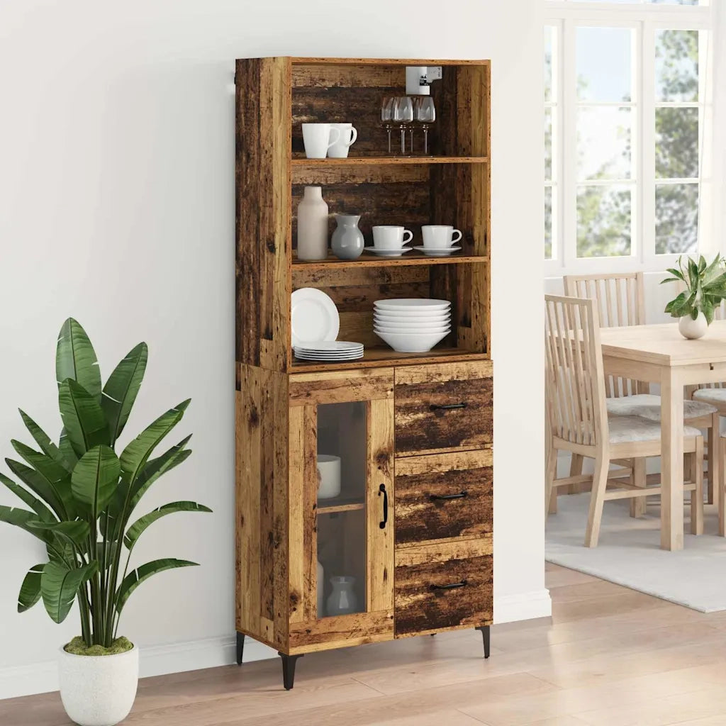 Credenza Legno vecchio 69,5 x 34 x 180 cm Legno multistrato 3415647