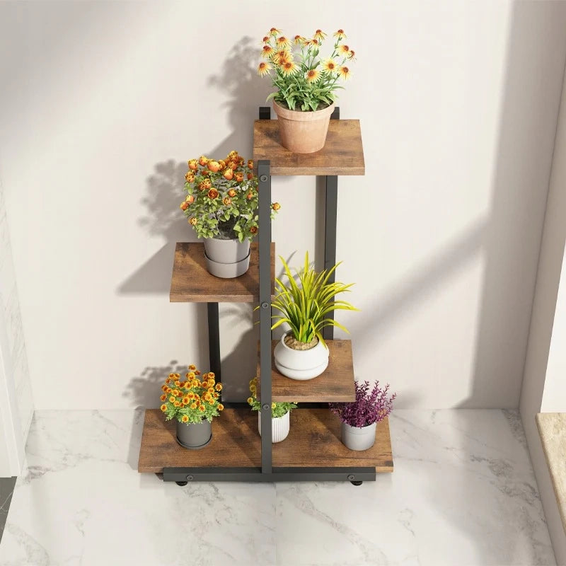 Fioriera Alta Marrone 40x20x68 cm Ideale per Giardino