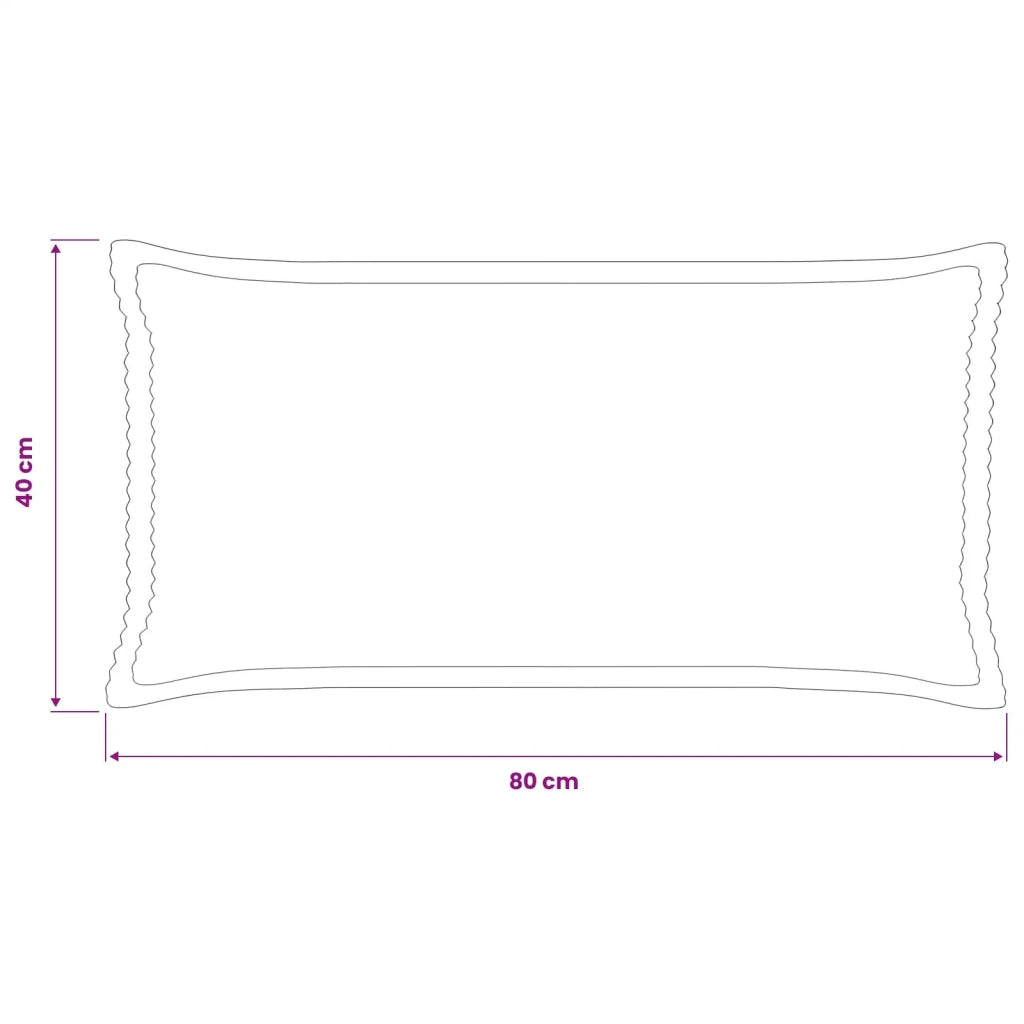 Federa 2 pz HOUTEN Rosso Arancio 40 x 80 cm corduroy 918178
