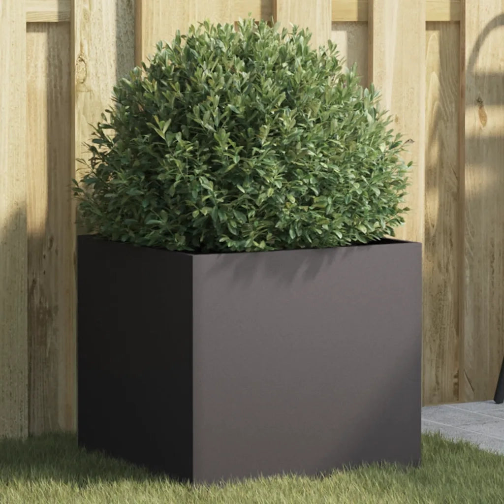 Fioriera Nera 42x40x39 cm in Acciaio Laminato a Freddocod mxl 112126