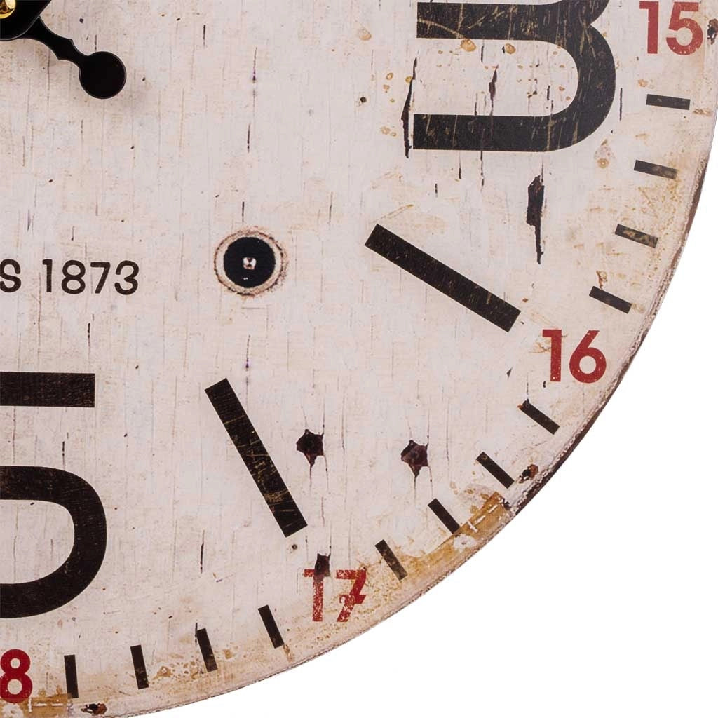 Orologio da parete in legno bianco d34x2h