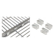 Set 4 raccordi piano cromo cm 3,5x2