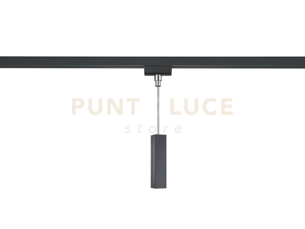 DUOLINE INNESTO UNIVERSALE PER SOSPENSIONI H. 7,6CM MAX 60W PER SISTEMA BINARIO COLORE NERO