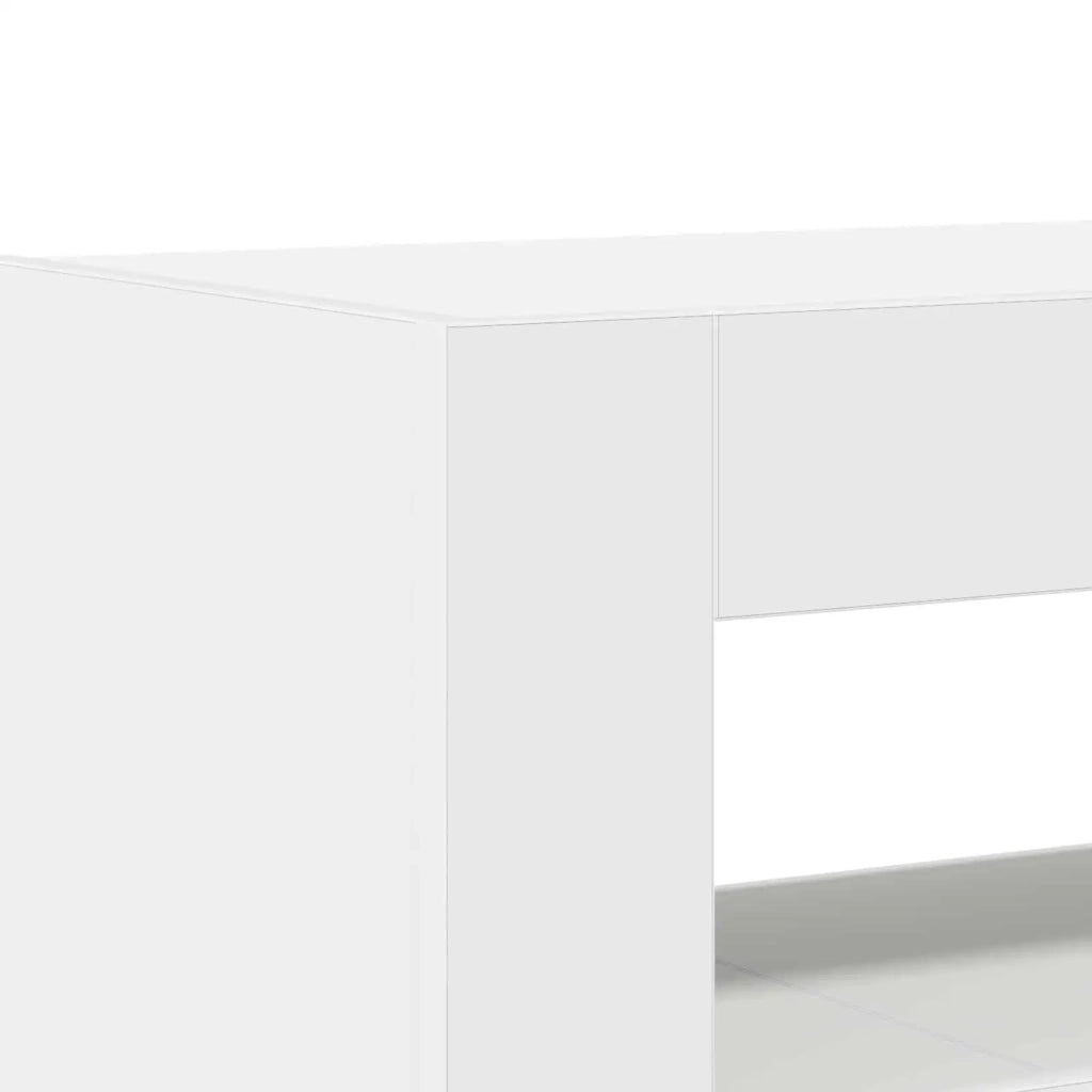Credenza | Madia | Buffet da pranzo | Armadio da pranzo Bianco 116 x 30 x 75 cm Legno multistrato