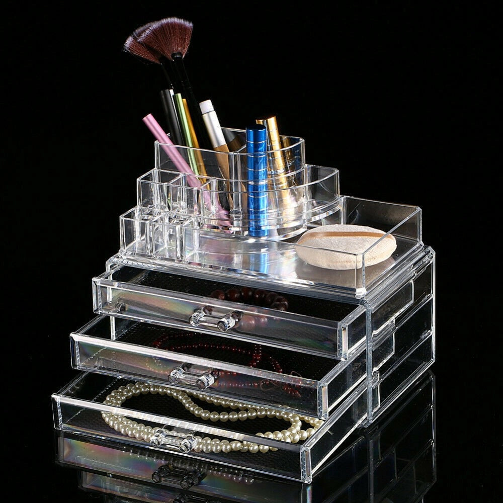 Trade Shop - Organizzatore Portatrucco Cosmetici Box Trucco Porta Trucchi Rossetti Make Up -