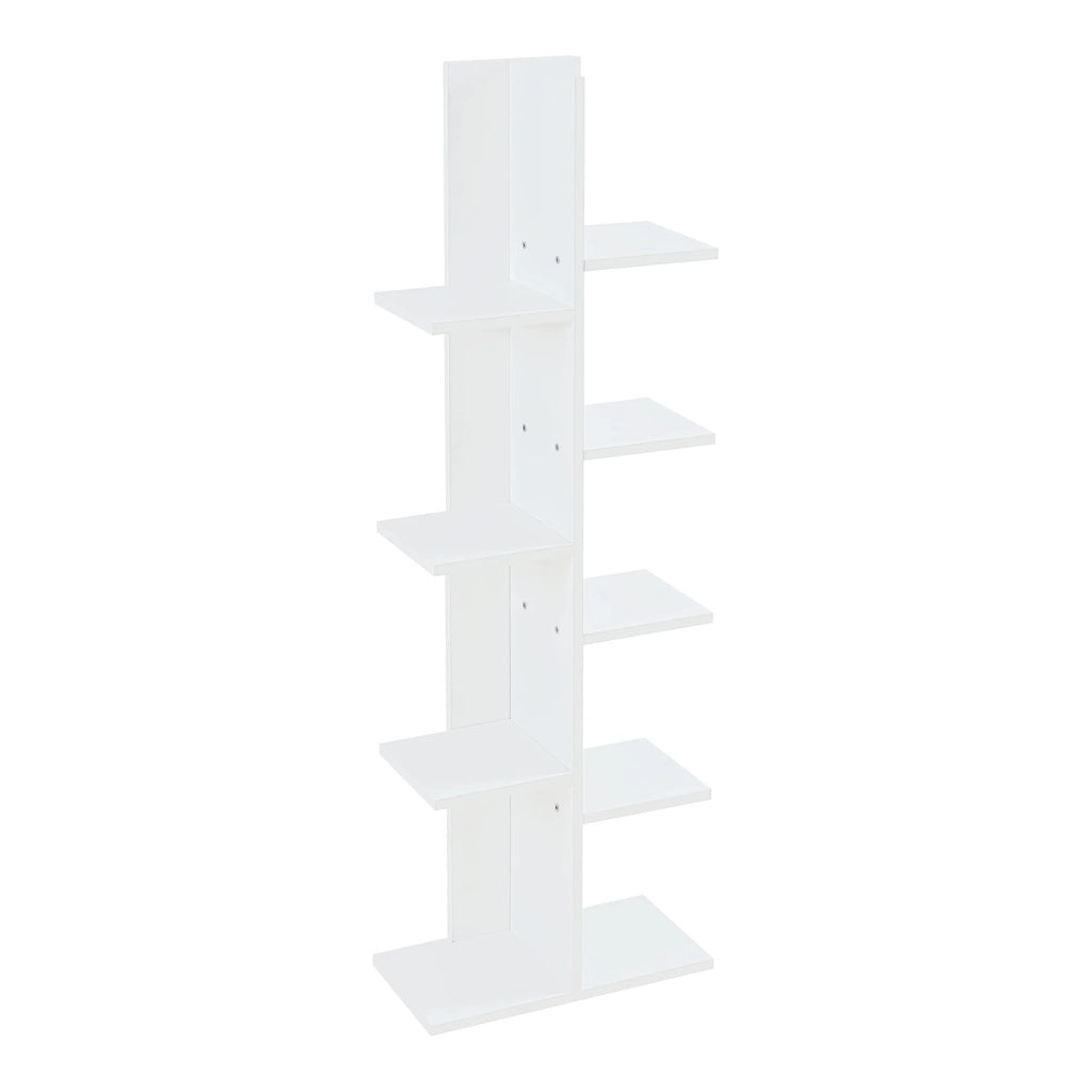 Libreria a 9 ripiani 122 x 40 x 20 cm bianca 03_0008995