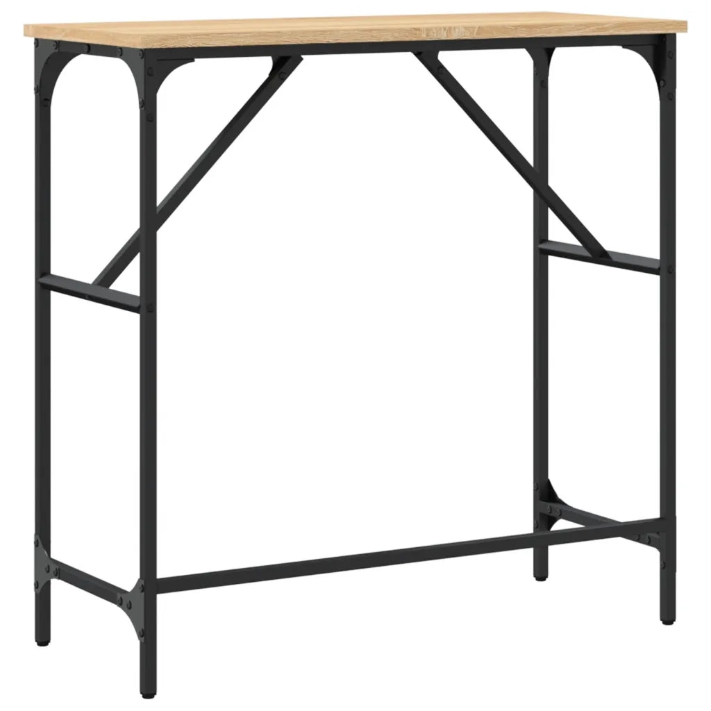 Tavolino Consolle | Tavolo d'Ingresso Rovere Sonoma 75x32x75cm in Legno Multistrato