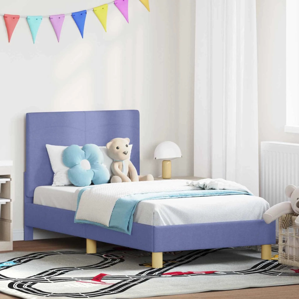Struttura letto Bambini | Letto Infantile | Lettino con testata Blu jeans 80 x 160 cm