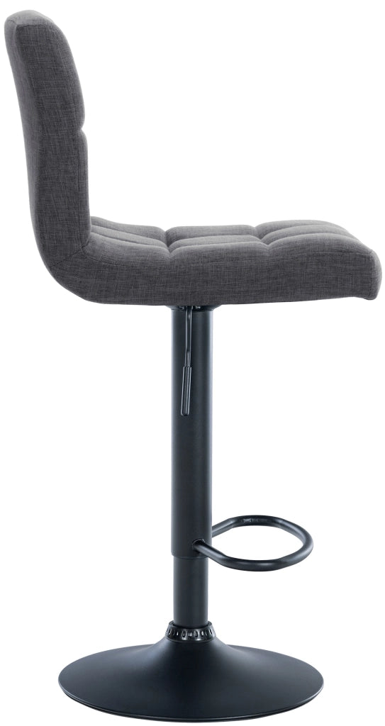 2er Set Barhocker Calma Stoff schwarz
