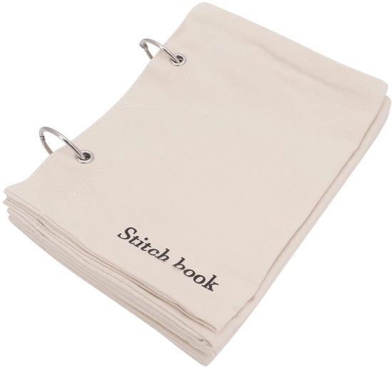 Libro di schizzi in tessuto, libro di cucito in lino, libro di schizzi misti, disegno unico pieghevole, 6 fogli/12 pagine per artisti, 17,8 x 14,5 cm