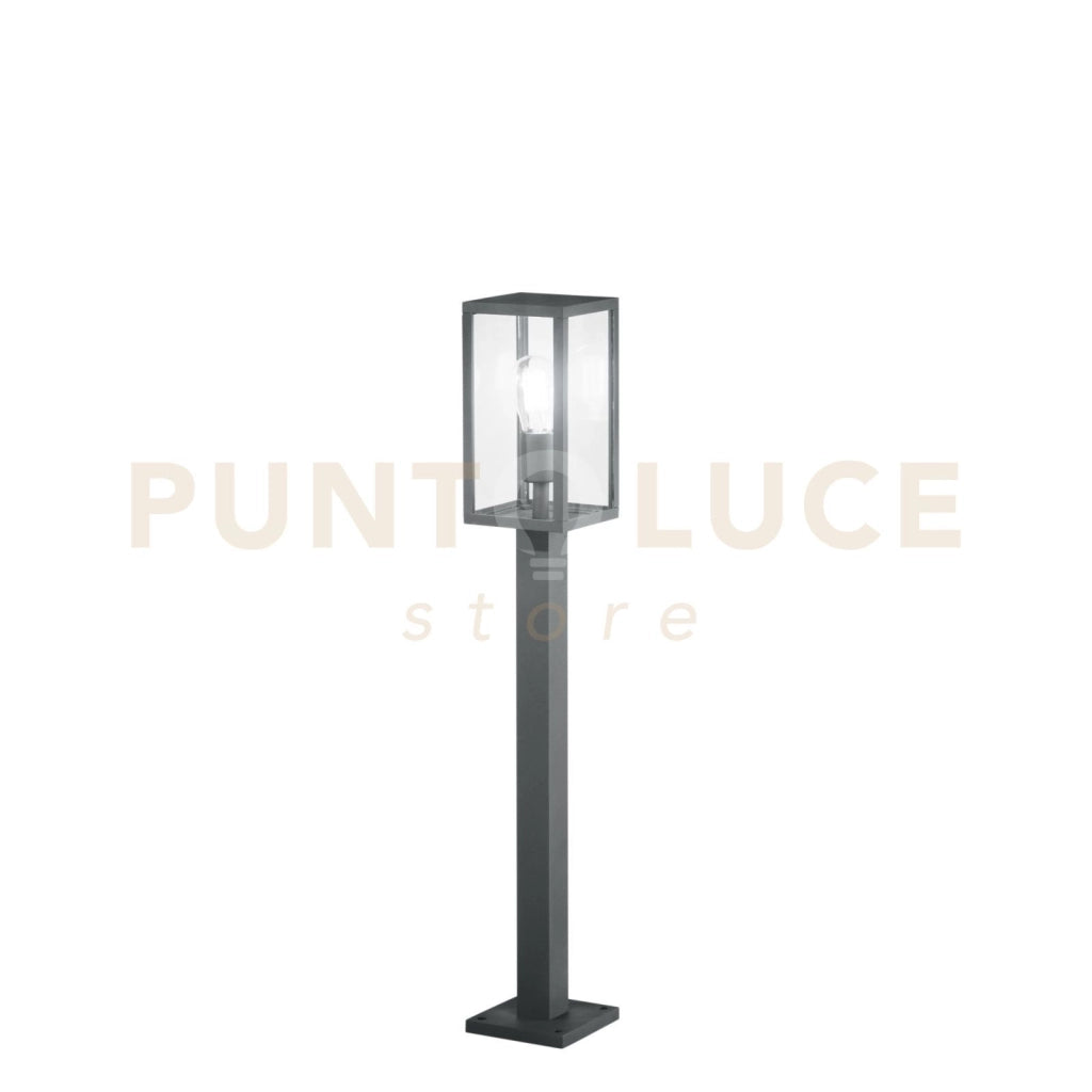 PALO MIRAGE ANTRACITE 1 LUCE ATTACCO E27 IP44 13X13X86CM IN METALLO E VETRO