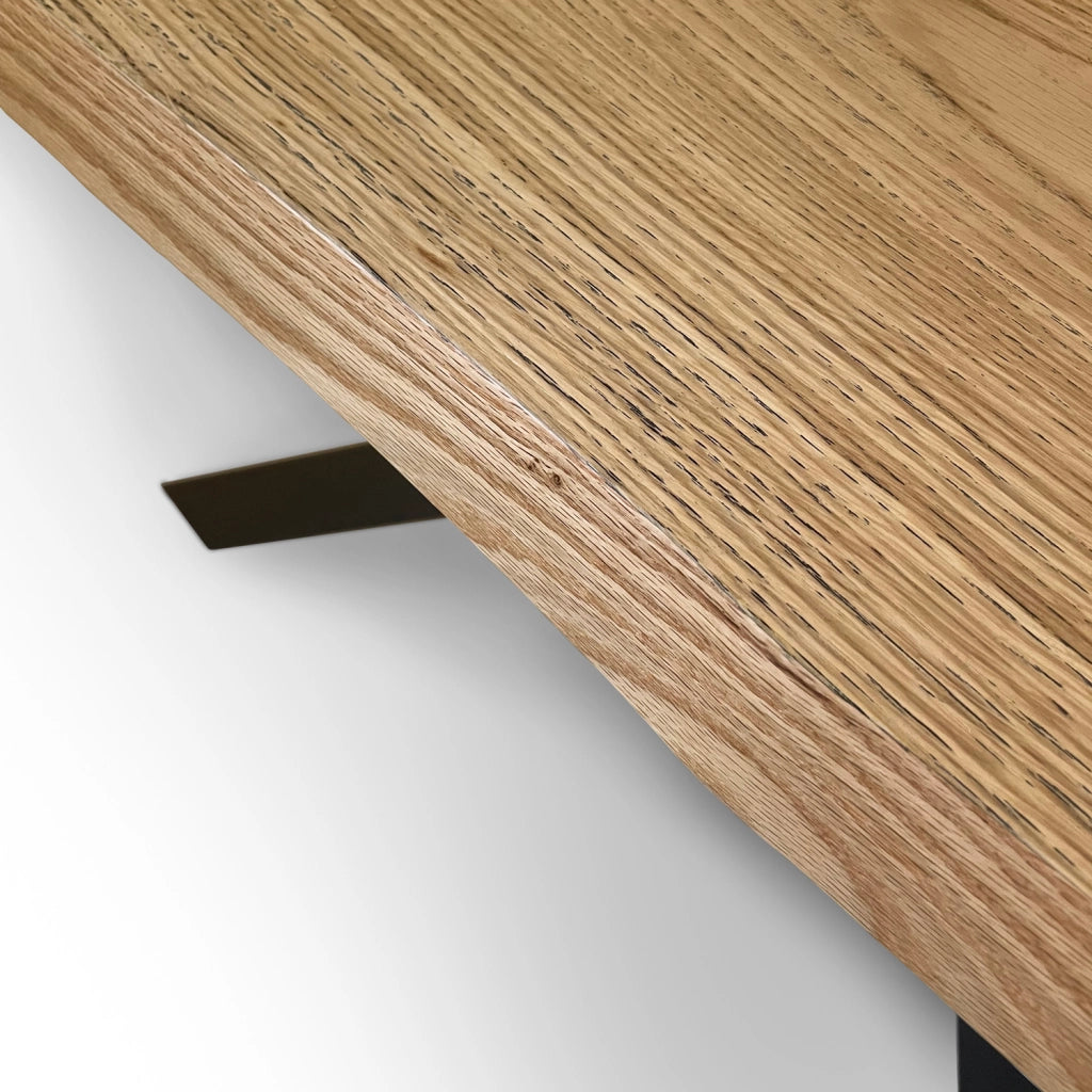 Tavolo fisso 90x140 cm Versalux scortecciato rovere gambe antracite