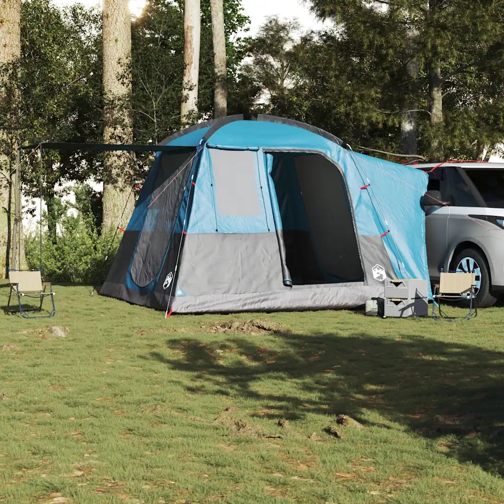 Tenda da Campeggio da Auto per 4 Persone-Tenda per Famiglie Blu Impermeabile 349290