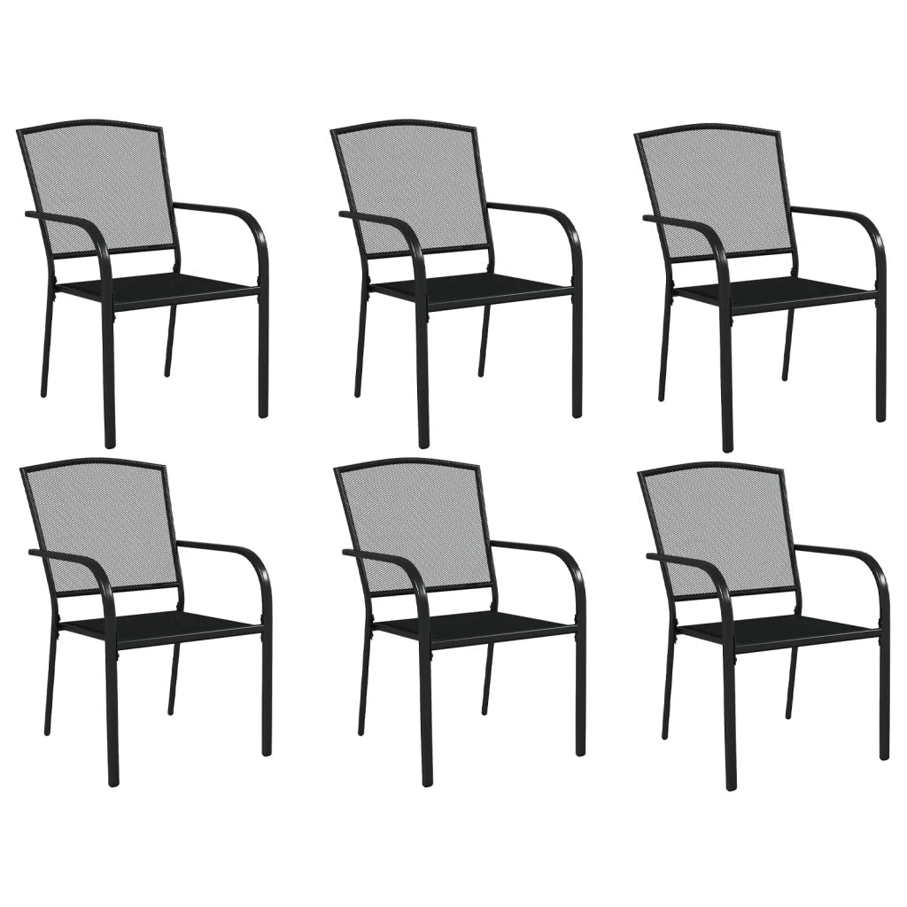 Set da Pranzo da Giardino 7 pz in Acciaio Antracite 3187971