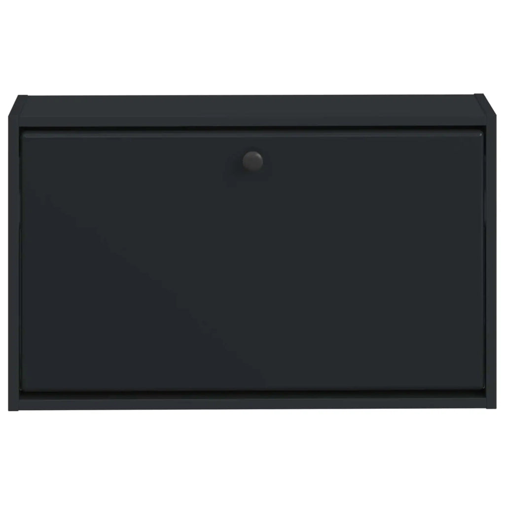 Mobiletto per Scarpe da Muro BREDA 71 x 17 x 43 cm Nero 897506