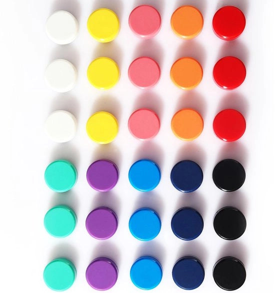 Magnetismo per lavagne, 30 pezzi 10 colori magneti per lavagna, magneti forti per lavagna, magneti mini per lavagna, magneti rotondi colorati per lavagna, lavagna magnetica, lavagna per ufficio
