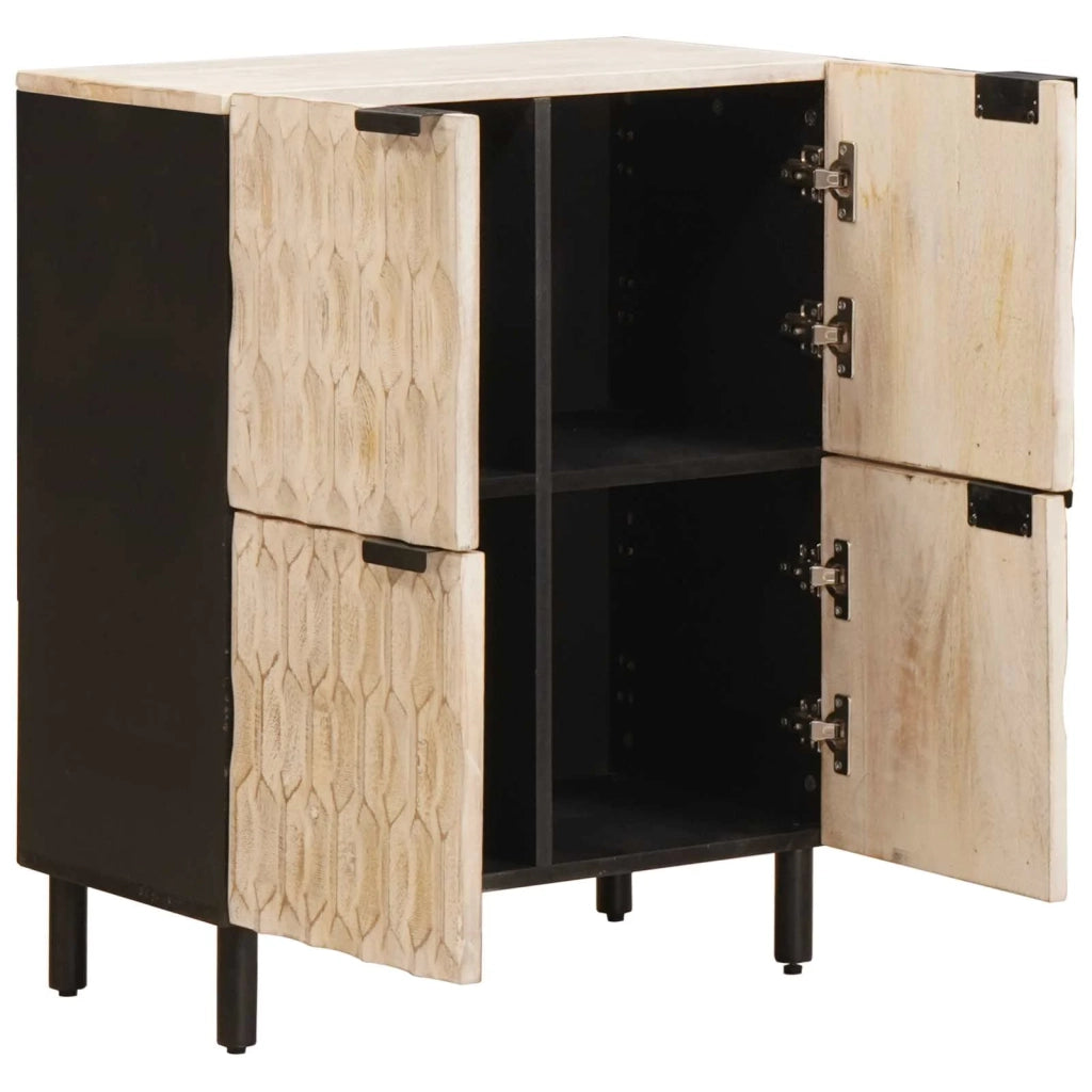 Credenza con porta Finitura Bianco Lavato 60 x 33 x 75 cm 4017890
