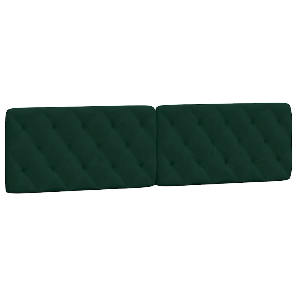 Giroletto senza Materasso Verde Scuro 200x200 cm in Velluto 3207944