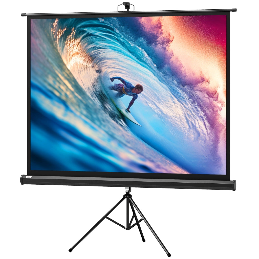 Schermo di proiezione portatile 84 pollici 4K HD 4:3 con treppiede ¨C zephmum ¨C per interni ed esterni