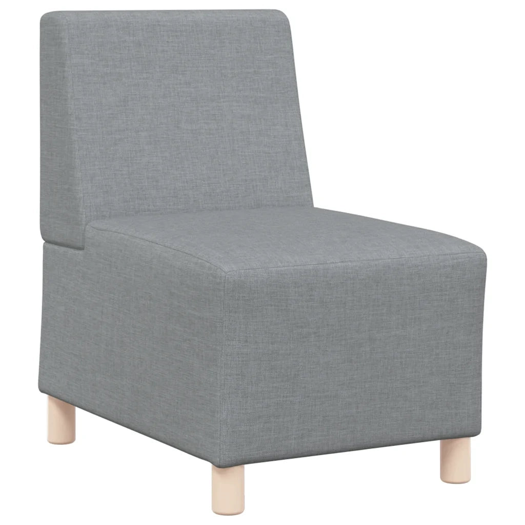 Divano componibile senza braccioli grigio chiaro 55 cm in tessuto 4108468