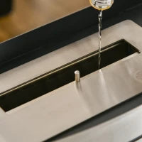 Camino Bioetanolo in Acciaio Inox, 3h di Combustione con Serbatoio 1.5L e Copertura 25m², 45x18x17 cm, Argento